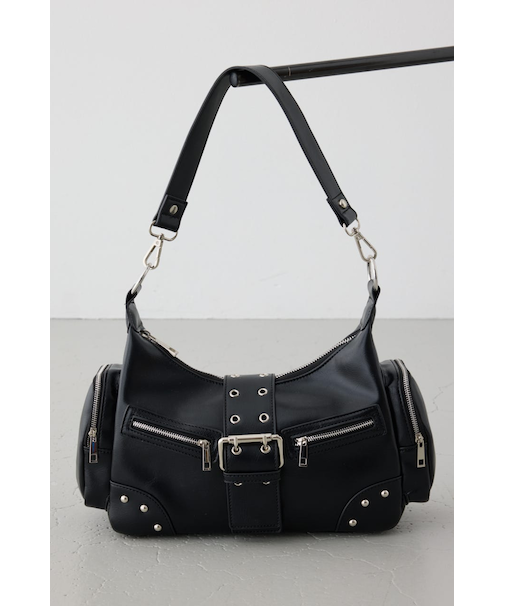 ワイドベルトボックスポケットバッグ