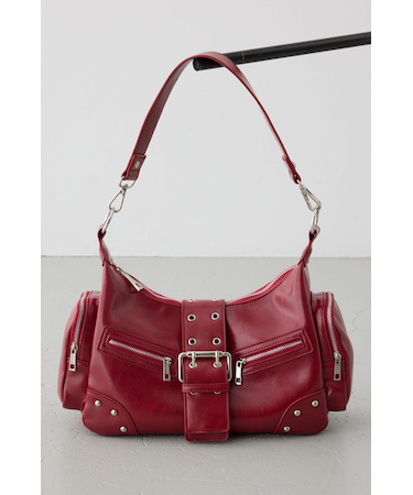 ワイドベルトボックスポケットバッグ