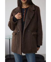 シャギージャケットコート