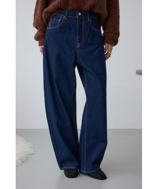 O／W ライトオンスカーブデニム ショート丈