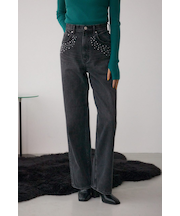 AZUL DENIM スタッズワイドデニム