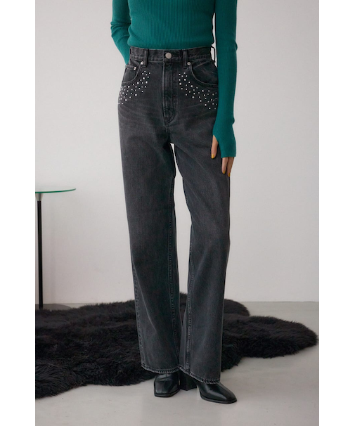 AZUL DENIM スタッズワイドデニム