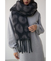 レオパードジャガードマフラー