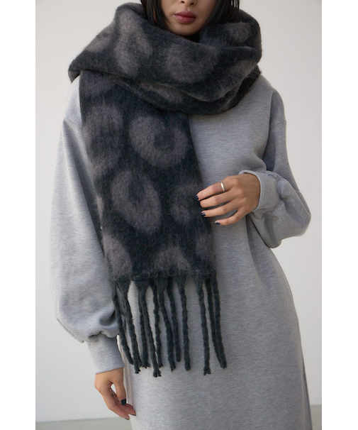 レオパードジャガードマフラー