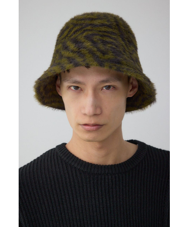 ゼブラ柄シャギーバケハ