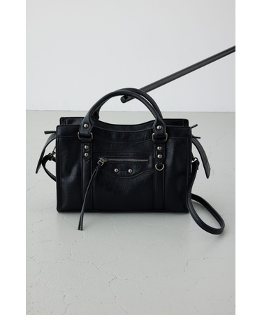 フェイクレザーハンドバッグ