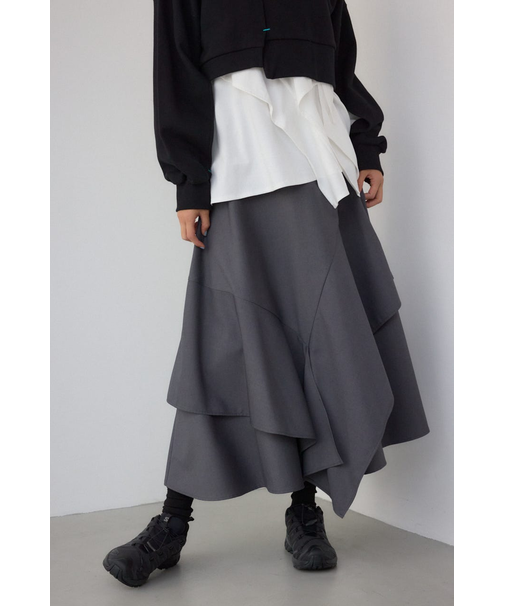 【PLUS】レイヤードスカート