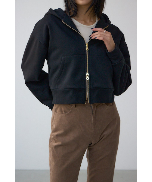 裏起毛Wジップアップフーディー