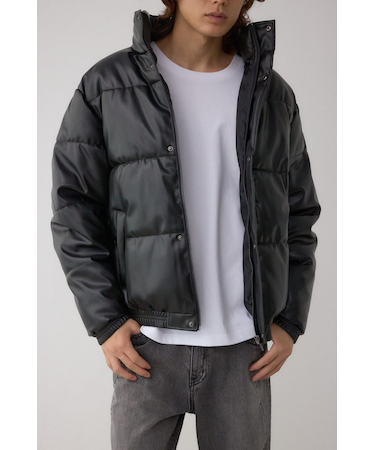 合皮中綿ブルゾン