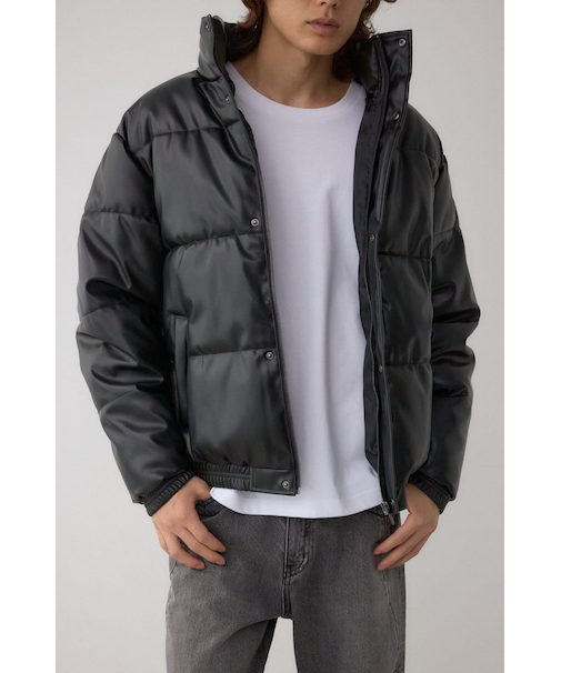 合皮中綿ブルゾン