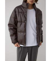 合皮中綿ブルゾン