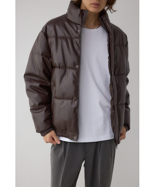 合皮中綿ブルゾン