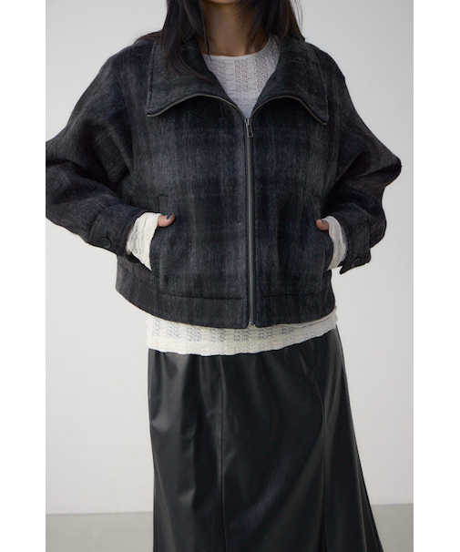 【着丈バリエ】シャギースタンドコート