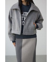 【着丈バリエ】シャギースタンドコート