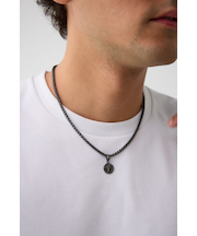 ツイストチェーンコインネックレス