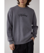 フロントロゴニットトップス