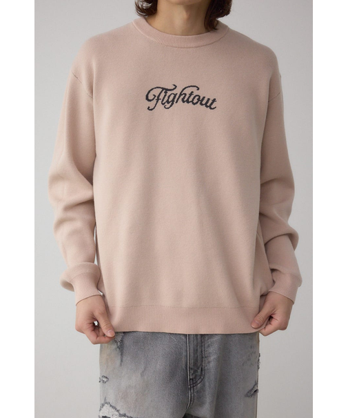 フロントロゴニットトップス