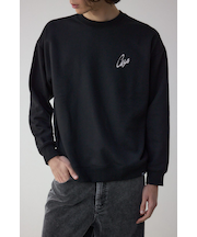 筆記体バックプリント裏毛トップス