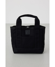 パッチ付きミニトートスクエアバッグ