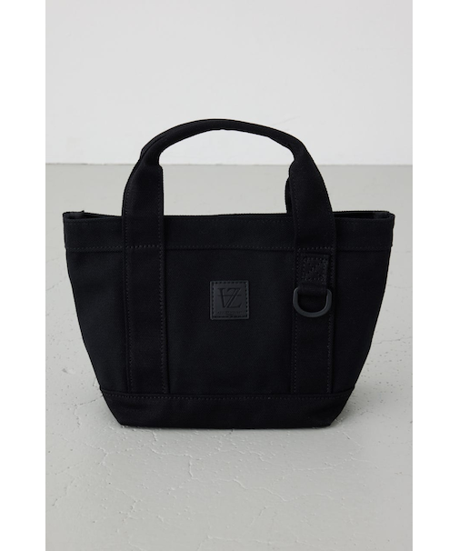 パッチ付きミニトートバッグ