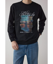 フェイドプリントスウェットトップス