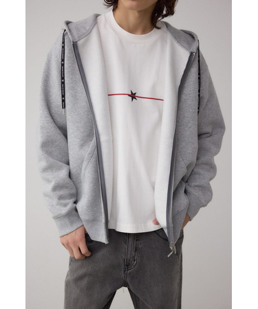 裏起毛ジップアップパーカー