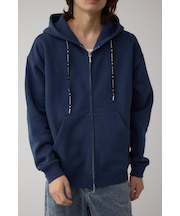 裏起毛ジップアップパーカー