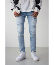 AZUL DENIM リペアスキニー
