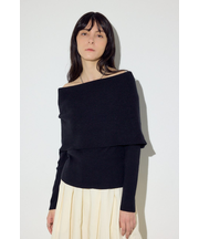 オフショルニットトップス