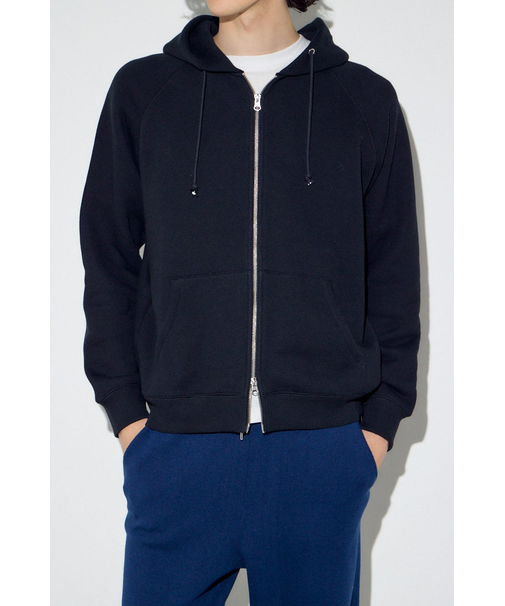 裏毛ジップアップパーカー