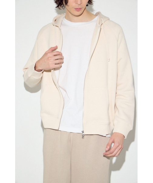 裏毛ジップアップパーカー