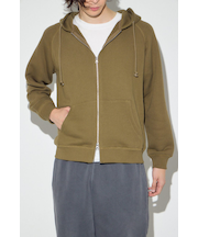 裏毛ジップアップパーカー