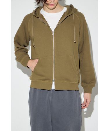 裏毛ジップアップパーカー