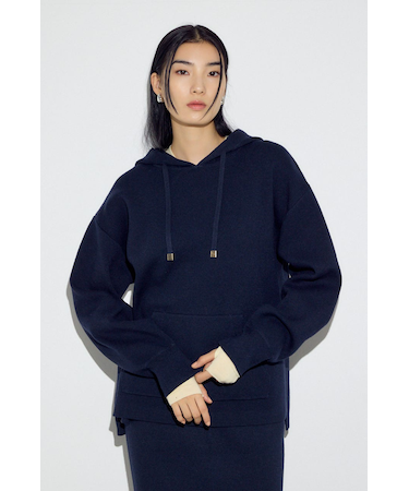 スウェッターニットパーカー