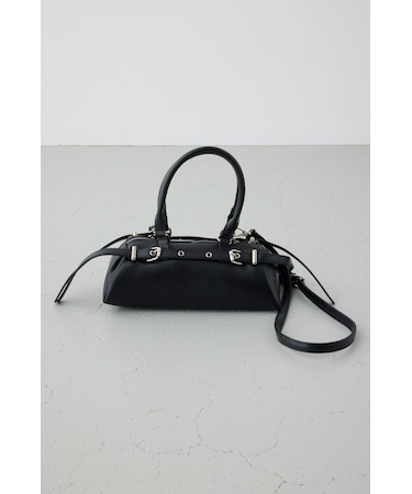 ベルトデザインレクタングルハンドバッグ