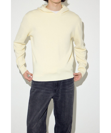 ハイゲージニットフーディー