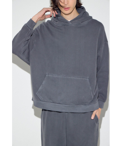 裏起毛ワイドフーディー