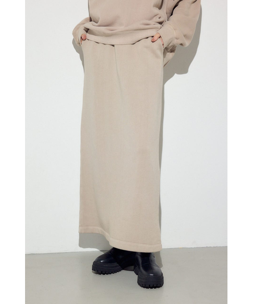 ピグメント起毛裏毛Iラインスカート