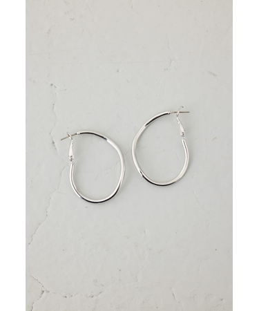 ニュアンスカーブビッグフープピアス