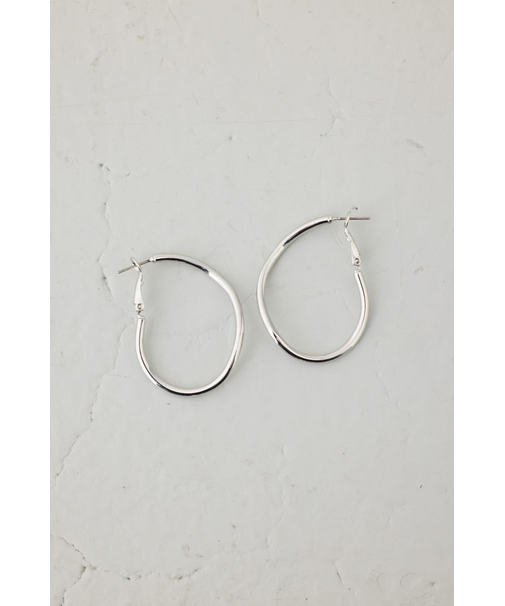 ニュアンスカーブビッグフープピアス