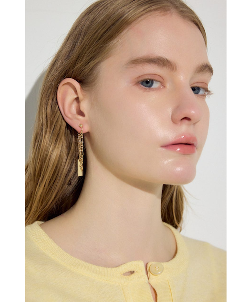 ミックスチェーンスウィングピアス