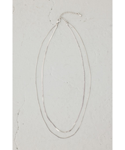 スネークチェーン2連ネックレス