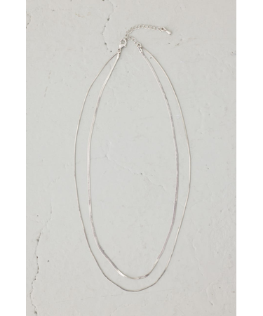 スネークチェーン2連ネックレス