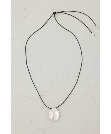 メタルプレートコードネックレス