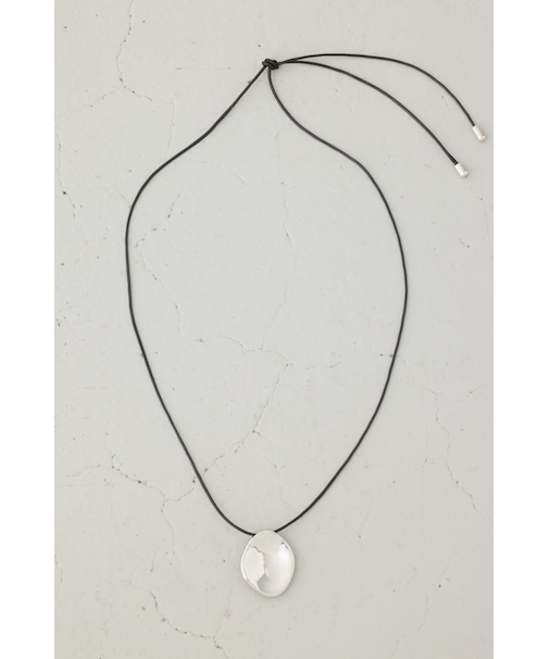 メタルプレートコードネックレス