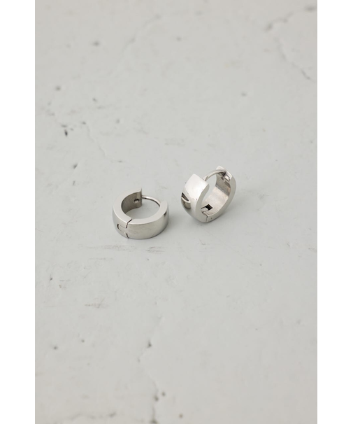 ステンレスメタルプチフープピアス