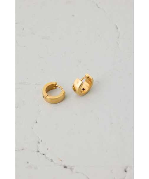 ステンレスメタルプチフープピアス