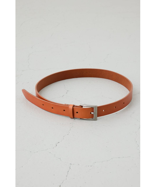 スクエアバックルレザーベルト