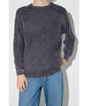 ヴィンテージウォッシュニットトップス