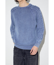 ヴィンテージウォッシュニットトップス